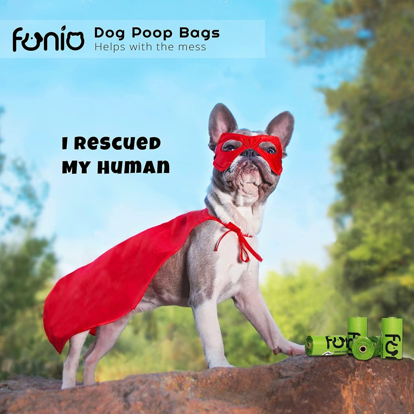 Funio 960 Count Scent Free Dog Poop Bags, Extra Thick and Leak Proof, Recyclable Packaging, Easy to Open and Dispose