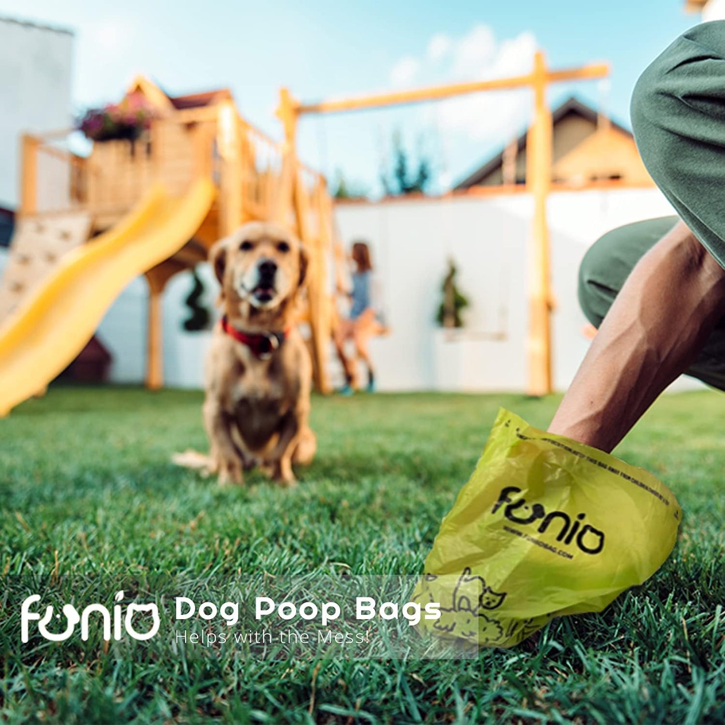 Funio 960 Count Scent Free Dog Poop Bags, Extra Thick and Leak Proof, Recyclable Packaging, Easy to Open and Dispose