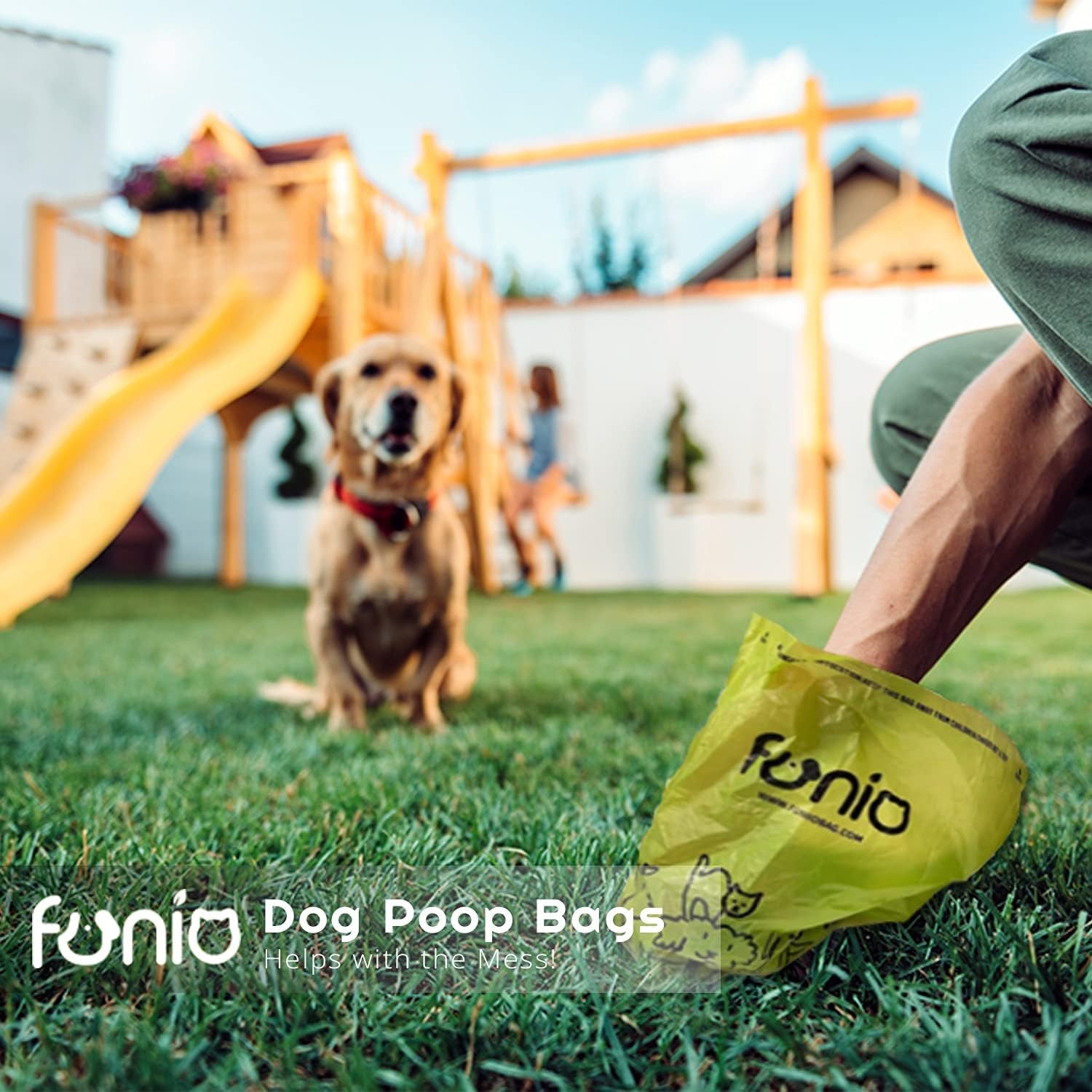 Funio 960 Count Scent Free Dog Poop Bags, Extra Thick and Leak Proof, Recyclable Packaging, Easy to Open and Dispose