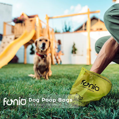 Funio 960 Count Scent Free Dog Poop Bags, Extra Thick and Leak Proof, Recyclable Packaging, Easy to Open and Dispose