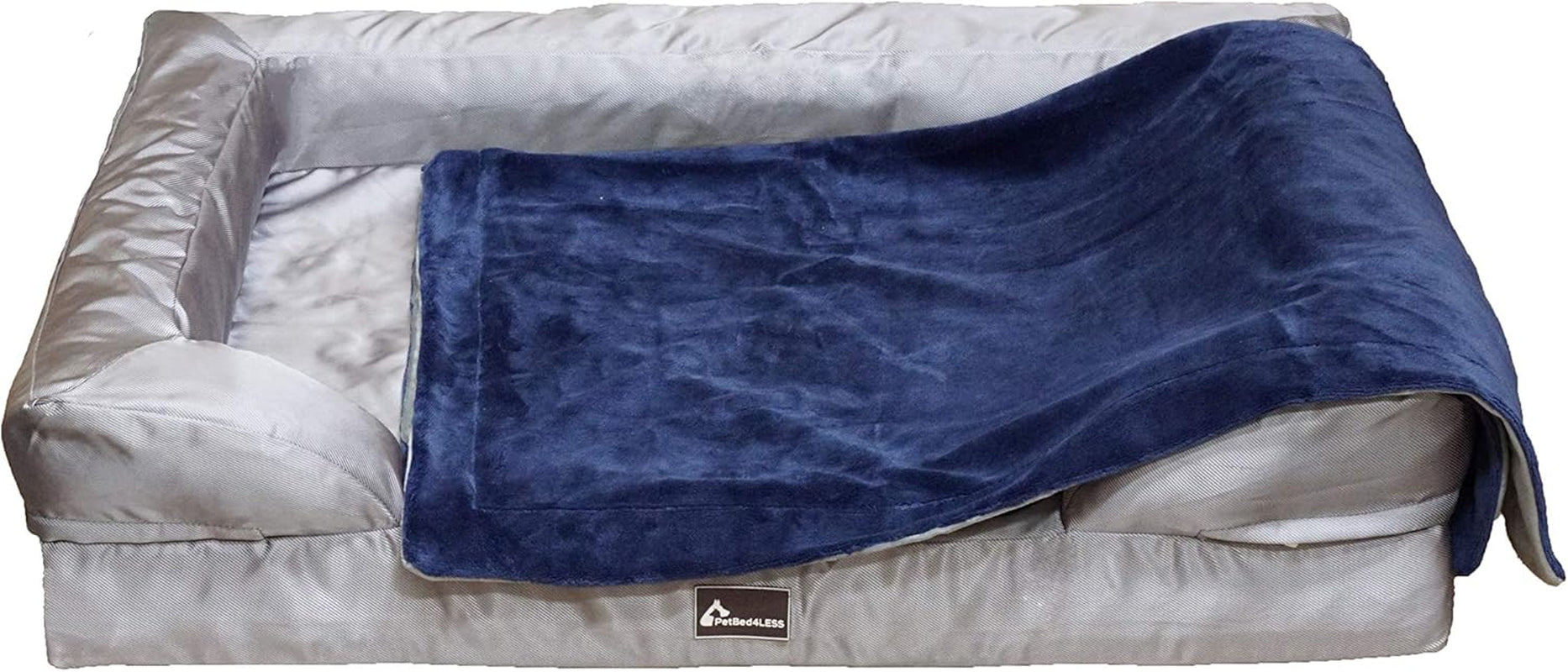 Deluxe Dog Bed Sofa & Lounge W/Premium Orthopedic Memory Foam and Chew Resistant Removable Zipper Cover + Free Bonus Waterproof Liner [Replacement Zipper Covers Available]